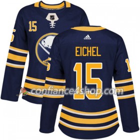 Adidas Maillot de Hockey Buffalo Sabres Jack Eichel 15 2017-2018 Bleu Marine Authentic - Femme
